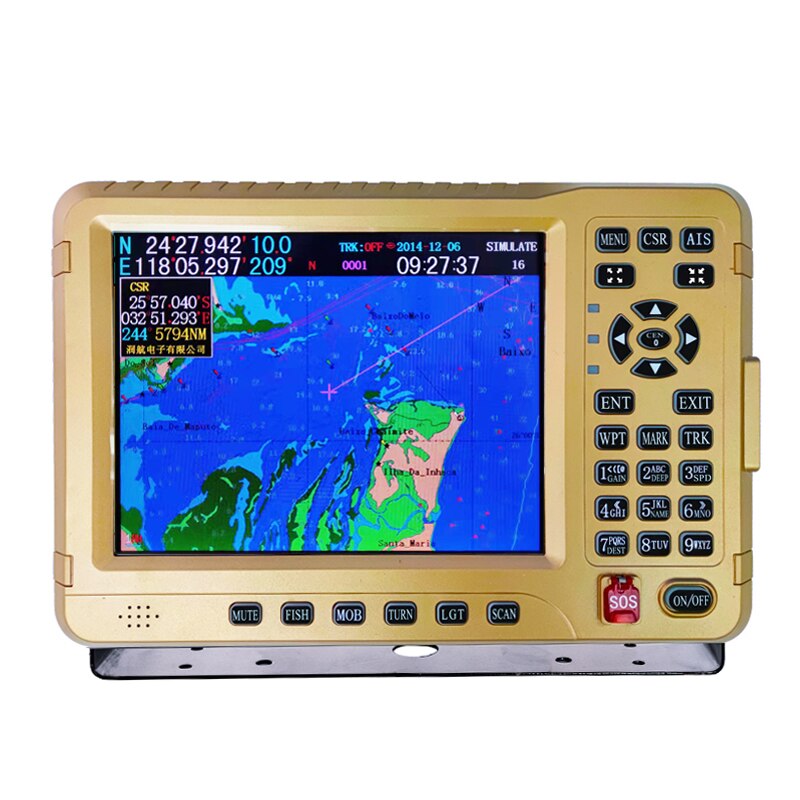 RH AIS 자동 인식 GPS, VHF 선박 해상 레이더, 해양 보트 내비게이션 장비, 10 인치